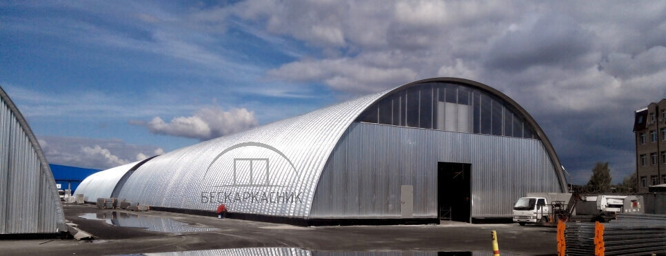 Строительство бескаркасных быстровозводимых складов  в Калужской области